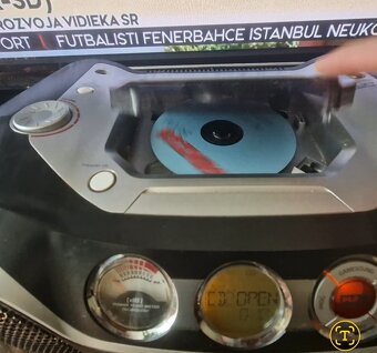 Dizajnové rádio PHILIPS AZ23 MAX sound GAME 230v Baterky - 4