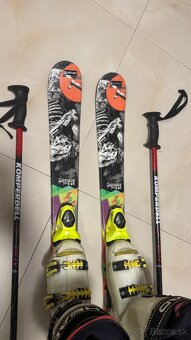 Detské freestyle lyže 125cm komplet set - 4