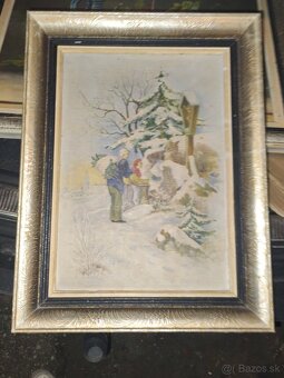 Predám obrazy nálezovom stave - 4