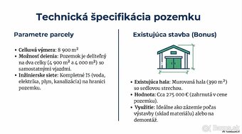 Stavebný pozemok 8900 m2 pre Developera - Myjava Jablonská - 4