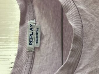REPLAY originál lila damske tricko M/L - 4