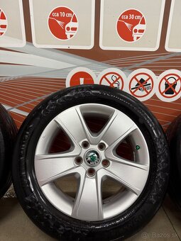 Originálne disky Škoda 16” s letnými pneu Continental - 4