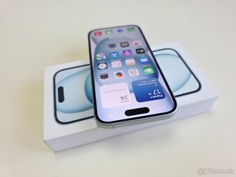 Apple iPhone 15 BLUE 128GB TOP STAV - 4