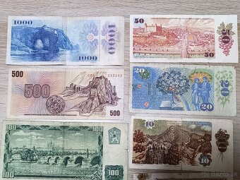 PREDANÉ  STARÝCH ČESKOSLOVENSKÝCH_BANKOVIEK a MINCÍ - 4