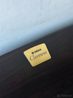 Tmavohnedý digitálny klavír YAMAHA Clavinova + stolička - 4