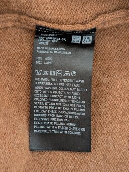 Vlnený jumper Uniqlo - lambswool crew neck sveter Pullover - 4