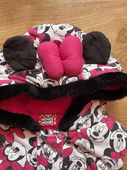 Zateplená vesta s kapucňou Minnie Mouse v.134 - 4