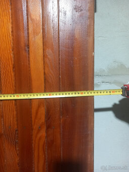 Predám drevené vchodové dvere "90" - 4