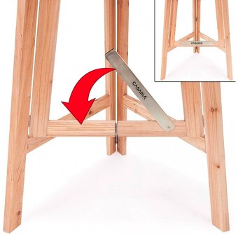 Drevený barový skladací stôl Ø 78 cm - 4
