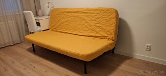 Ikea nyhamn rozkladacia pohovka s pérovými vankúšmi - 4