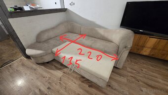 Rozťahovací rohový gauč - 4