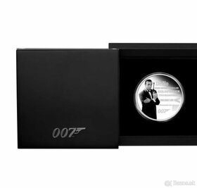 investična kolorovana strieborna minca 1 OZ James Bond - 4