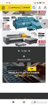 Rohová rozkladacia sedačka s úložným priestorom - 4