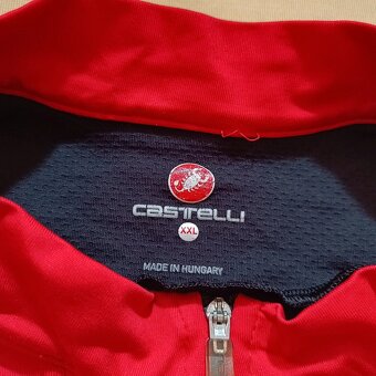 Castelli červený cyklistický dres tričko na bicykel XXL (M) - 4