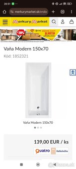 Vaňa Modern 150x70 - 4