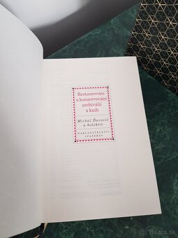 Restaurování a konzervování archiválií a knih - 4