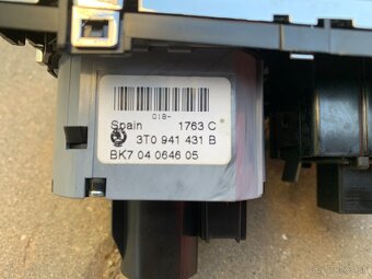 Spínač svetiel viacnásobný Škoda 3T0 941 431 B - 4