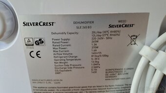 Odvlhčovač vzduchu SilverCrest SLE 265 B3 - 4