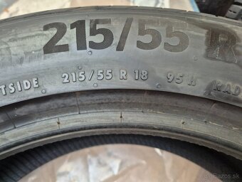 215/55 r18 letné 2 ks CONTINENTAL - nejazdené - 4