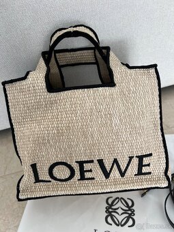 LOEWE LOGO RAFFIA TOTE BAG - 4