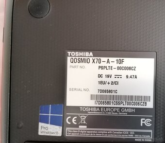 súčiastky na Toshiba Qosmio X70-A-10F - 4