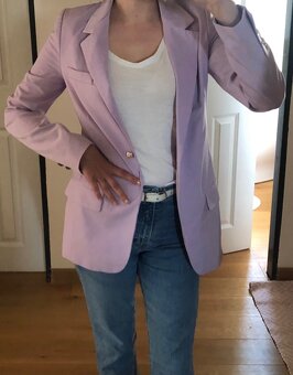 ——————-Fialové sako C&A, XS/34, 16 E——————- - 4