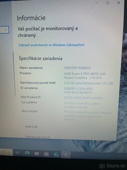 Predám Lenovo Thinkpad t14 gen 1 24 GB rám - 4