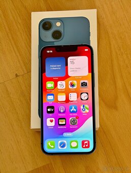 iPhone 13 Blue BATERIE 100% TOP - 4