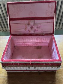 retro škatuľky - vojenská, drevená, bužírková - 4