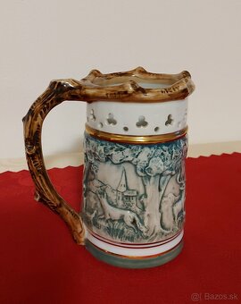 Krásny starožitný pohár/korbel s tajomstvom. 100% stav - 4