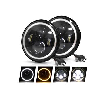 LED svetla 7-palcové okrúhle 178mm - 4