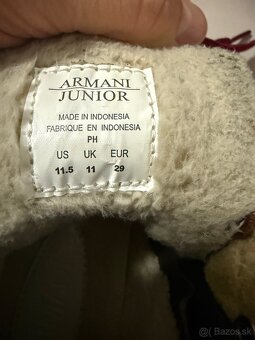 Predám zimné topánočky ARMANI, velk.29 - 4