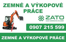 Zemné a výkopové práce KUBO , pokládka zámkovej dlažby - 4