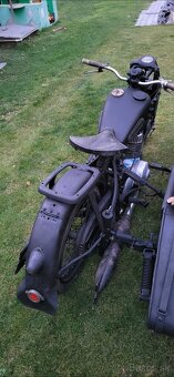 Dkw nz 500. Sidecar gelande stoye .wehrmacht - 4
