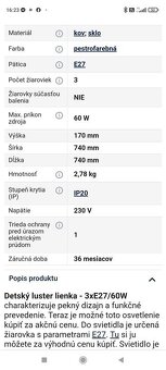 Detský stropný luster - 4