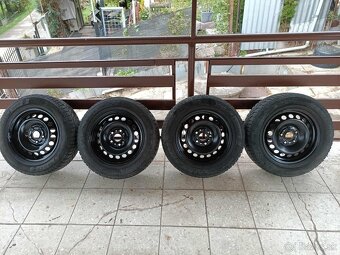 Predám zimné kolesá 5x112 , 195/65 r15 - 4