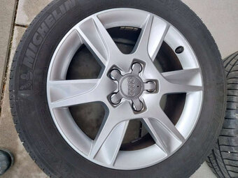 AUDI ALU disky 5x112 R16 s letnymi Michelin pneumatikami - 4