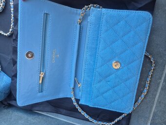 Nová luxusna Chanel jeans WOC riflova modrá - 4