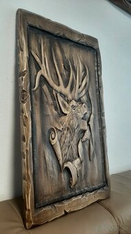 Drevený obraz Poľovnicke motivy 40×70cm,hr.4cm - 4