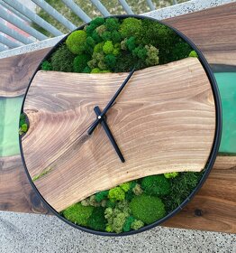 Machové hodiny , Drevené hodiny s machom , Hodiny z masívu - 4