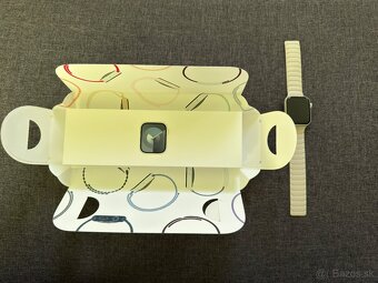 Predám Apple watch 9 starlight 45mm 100% - 4