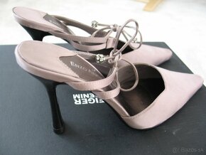 ENZO ANGIOLINI saténové vsuvky-lodičky v.38 NOVÉ - 4