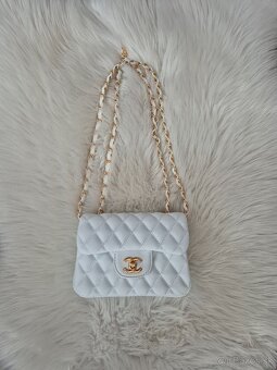 kabelka Chanel biela - 4