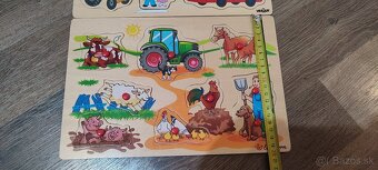 Drevené detské vkladačky 2ks - 4