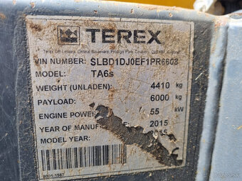 Prodám Dumper 2015 Terex TA6S MOŽNOST CZ SPZ Prodám Dumper 2 - 4