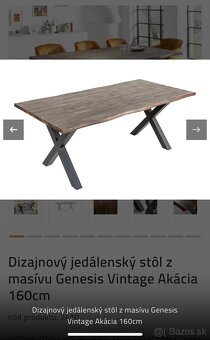 Jedálenský stôl Genesis masív - 4