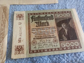 subor starozitnych nemeckych bankoviek ,monarchia-republika - 4