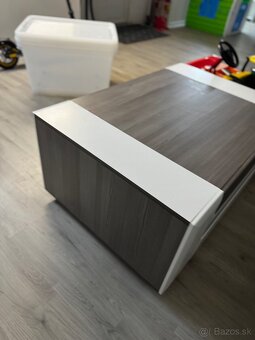 Konferenčný stolík masívny veľký / stolík - 4