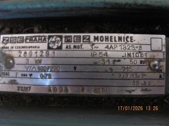 Elektromotor 3kW - 715 otáčkový .. - 4