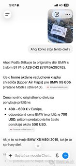 Grill čierny BMW x5 g05 - 4